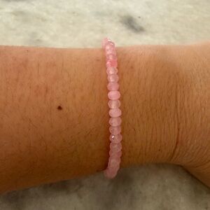 Pink Quartz Beaded Bracelet